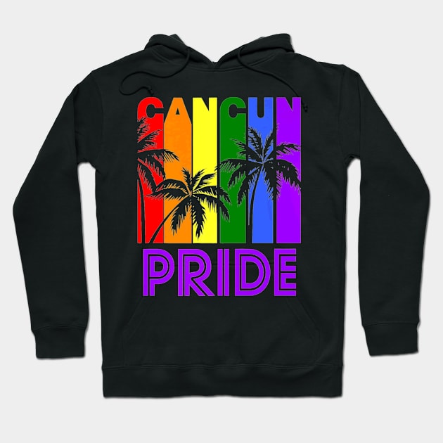 Cancun Pride LGBTQ Hoodie by MonkeysMind